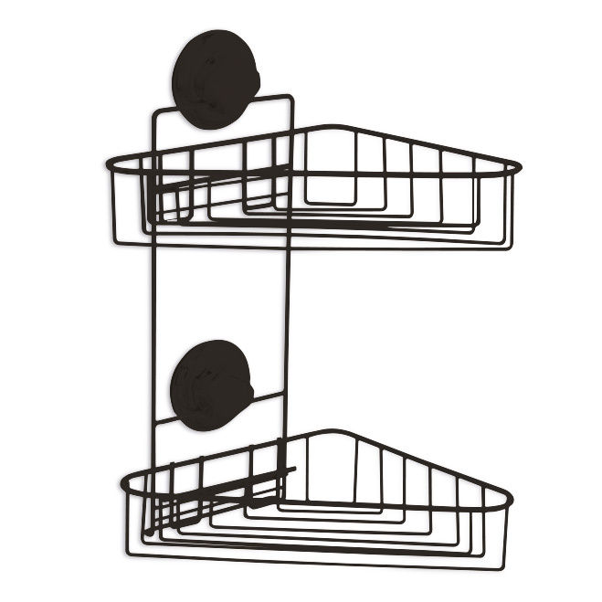 Estante esquina con doble cesta "Bestlock Black" 1 Compactor