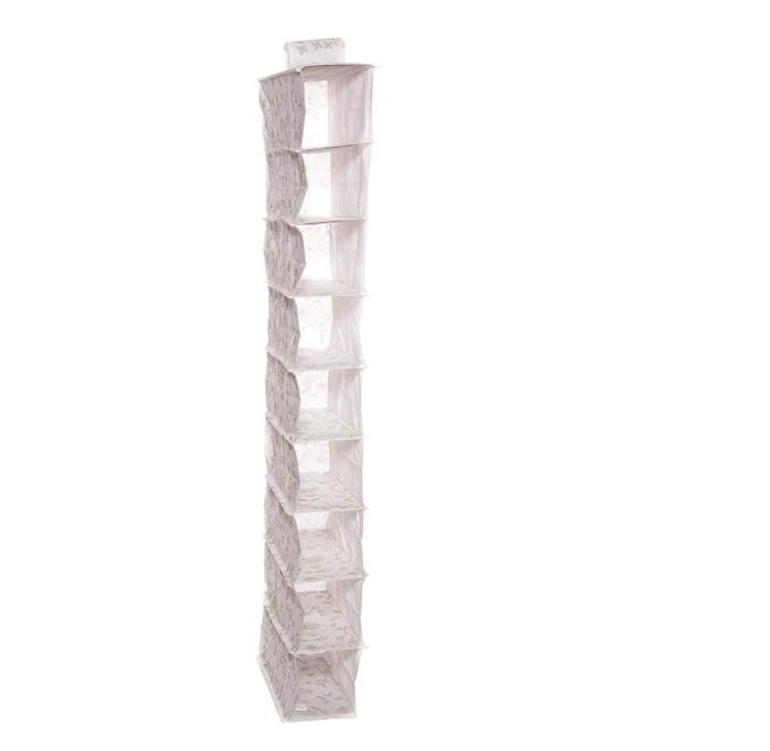 Estanteria Zapatero 9 baldas romance blanco estampado 1 Compactor