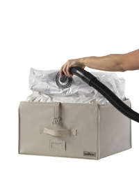 Compactor beige "2.0" Caja Almacenaje Rígida Al Vacío - M