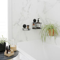 Escobilla de goma para ducha con ventosas "Bestlock Black"