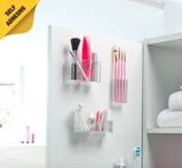 Porta pinceles mural de maquillaje