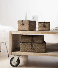 Lote de 2 cestas "Macao" canela