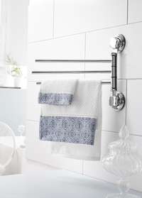 Porta toallas 3 ramas con ventosas Bestlock