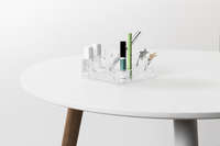 Organizador de maquillaje transparente