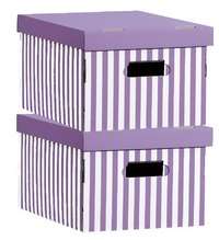 Lote de 2 cajas "Shirt" color ciruela