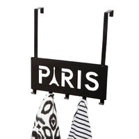 Gancho de puerta "Paris" negro