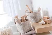 Lote de 2 cestos redondos "Niaouli"