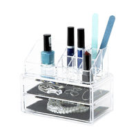 Organizador transparente para maquillaje y joyas