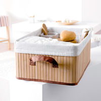 Cesto plegable rectangular Bambú