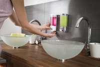 Dispensador de jabón mural "Uno" blanco