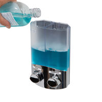 Dispensador de jabón mural "Duo" cromado