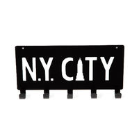 Colgador para fijar "NY Cyty" negro