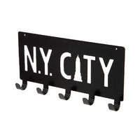 Colgador para fijar "NY Cyty" negro
