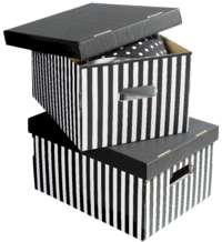 Lote de 2 cajas "Shirt" color negro