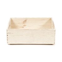 Caja "Box", de pino natural, tamaño M