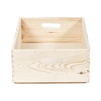 Caja "Box", de pino natural, tamaño M