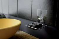 Jabonero metálico auto adhesivo Beslock Magic