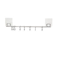 Barra de 8 ganchos reposicionable