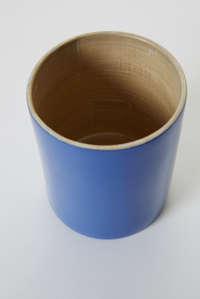 Bote de bambú lacado color índigo "Danang"