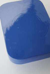 Bandeja en bambú lacado color índigo "Danang"