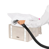 Compactor Beige "2.0" Caja Almacenaje Semi-Rígida Al Vacío - M
