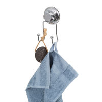 Gancho doble con ventosa