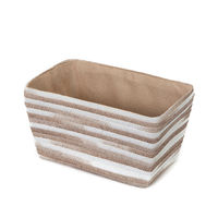 Cesta "Fidji" beige y blanca
