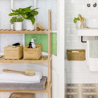 Cesta "Lilou" de color beige