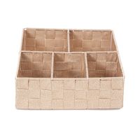 Organizador rosa blush 5 compartimentos