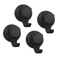 Set 4 ganchos pequeños "Bestlock Black" bath 