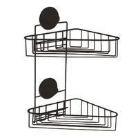 Estante esquina con doble cesta "Bestlock Black"