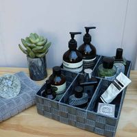 Separador de cajones gris oscuro